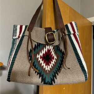 Handmade saddle blanket purse.